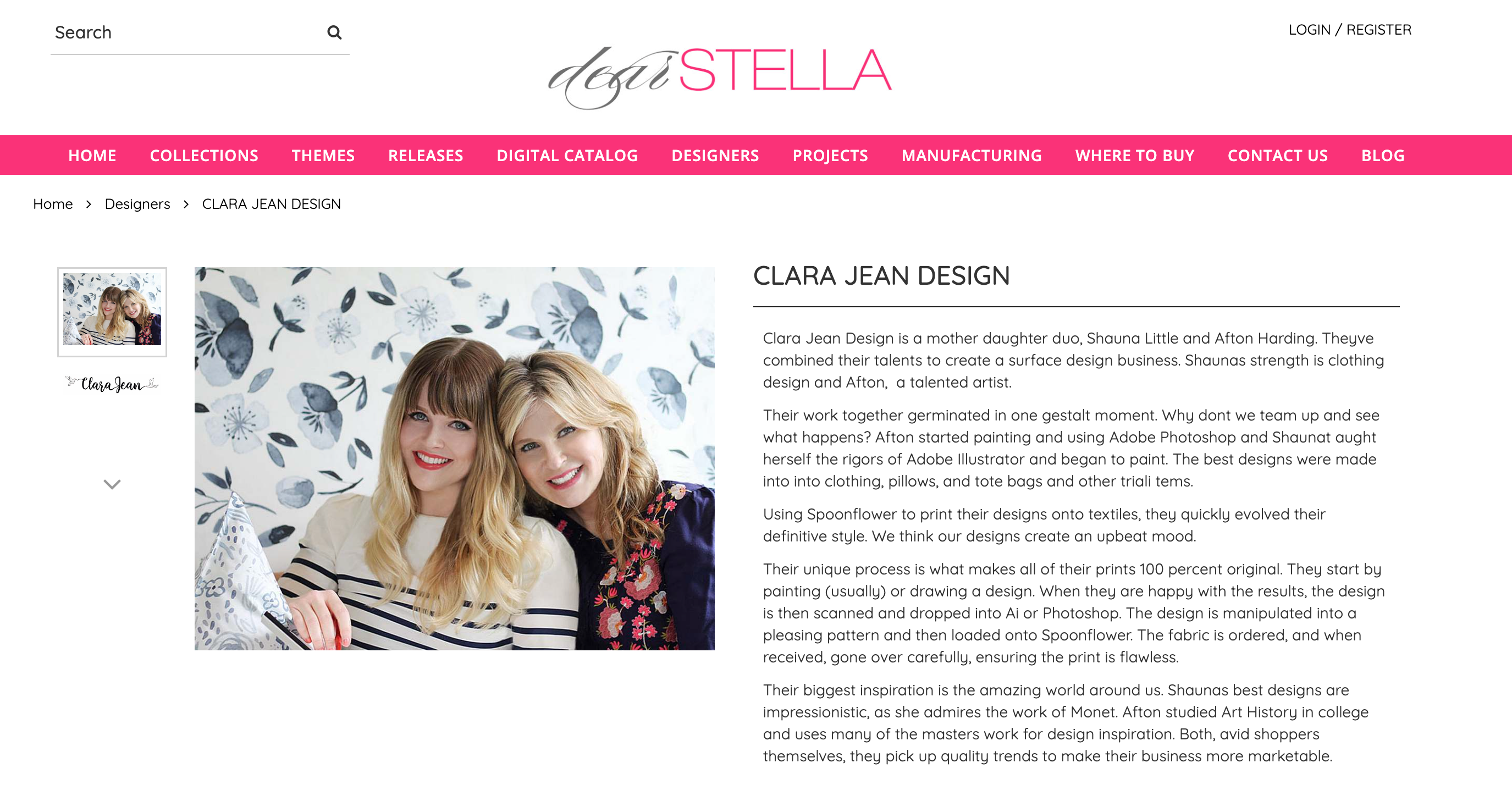 Dear Stella Fabric Featuring Clara Jean Design 376