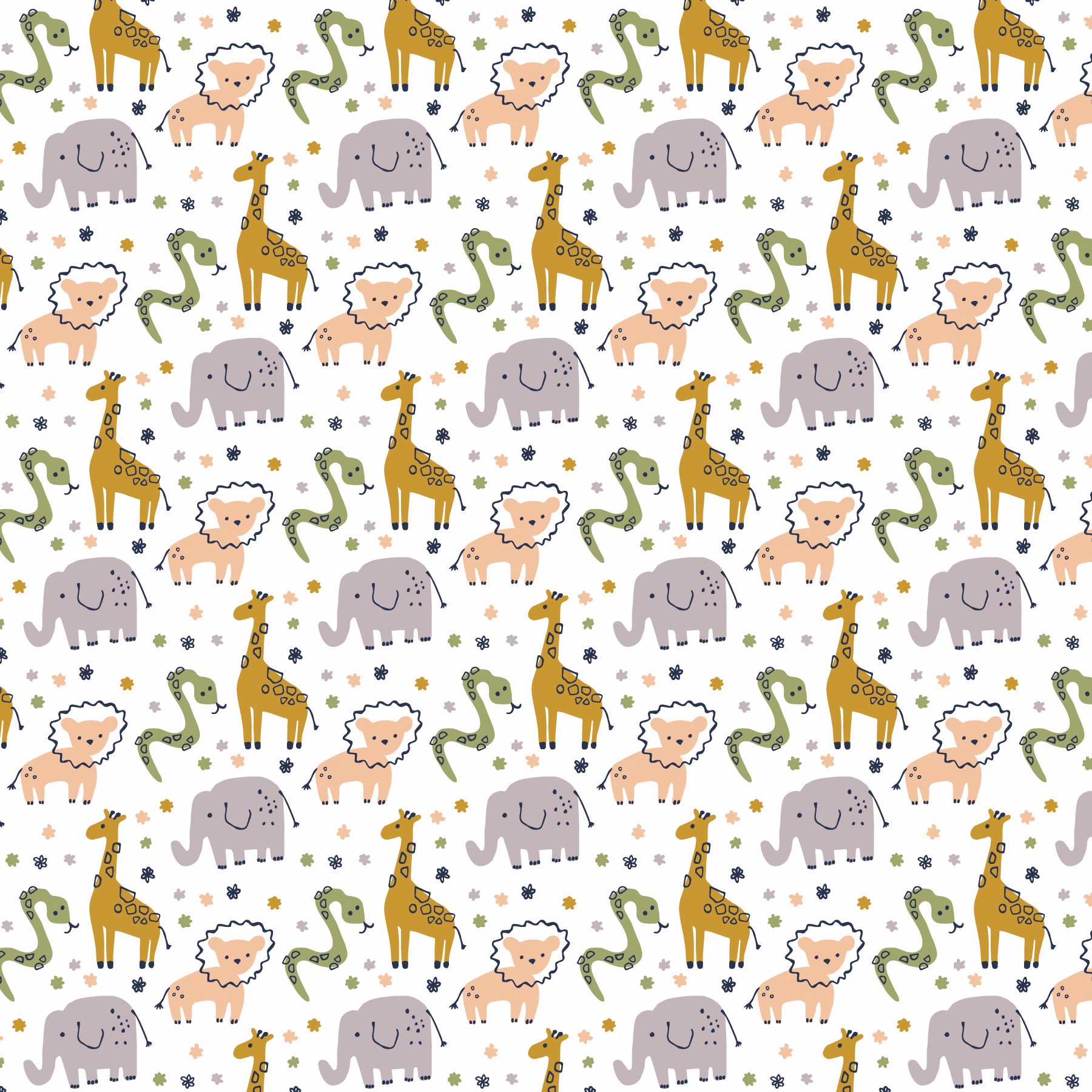 Baby Animals Pattern 516